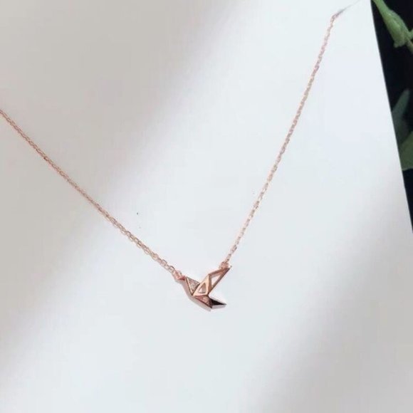 NEW Silver Paper Crane Necklaces - Picture 4 of 6